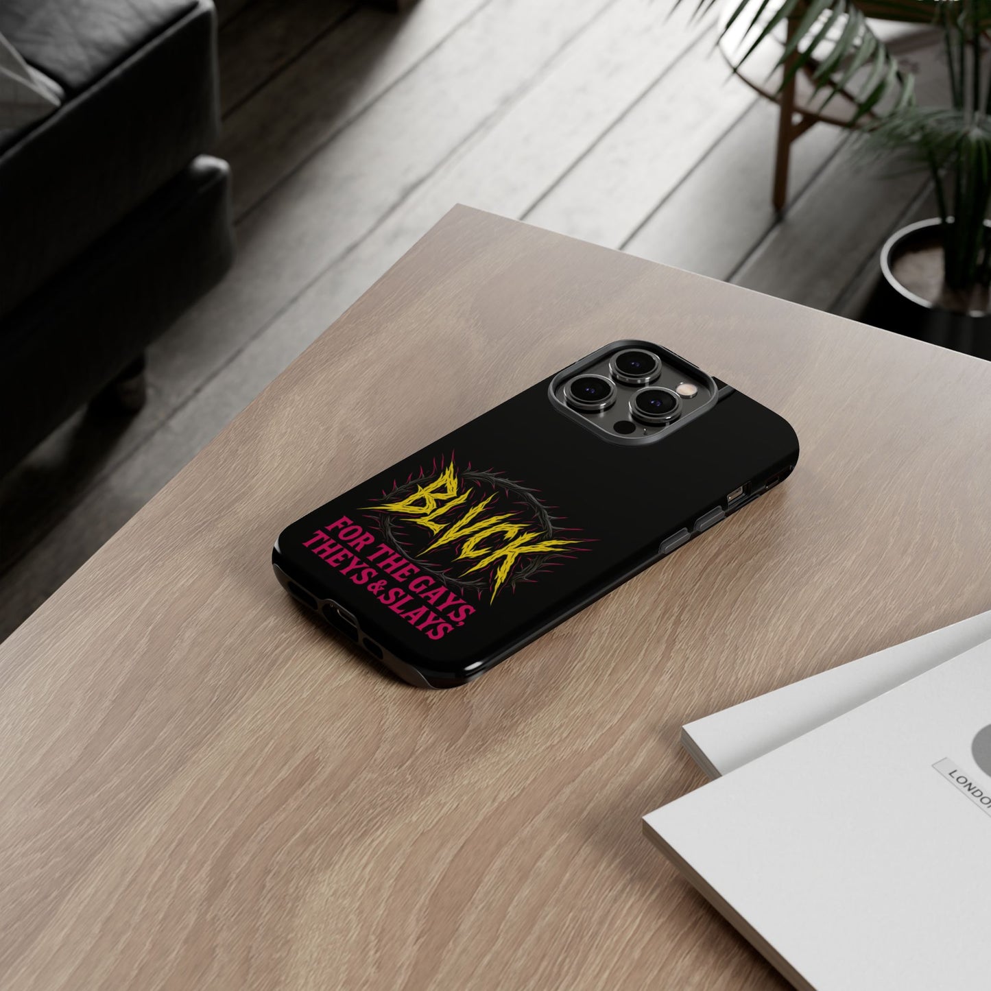 BLVCK // For the Gays, Theys & Slays iPhone Case