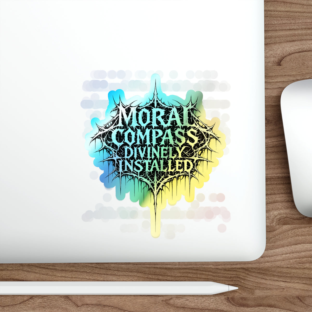 BLVCK // Holographic Sticker // Moral Compass Edition