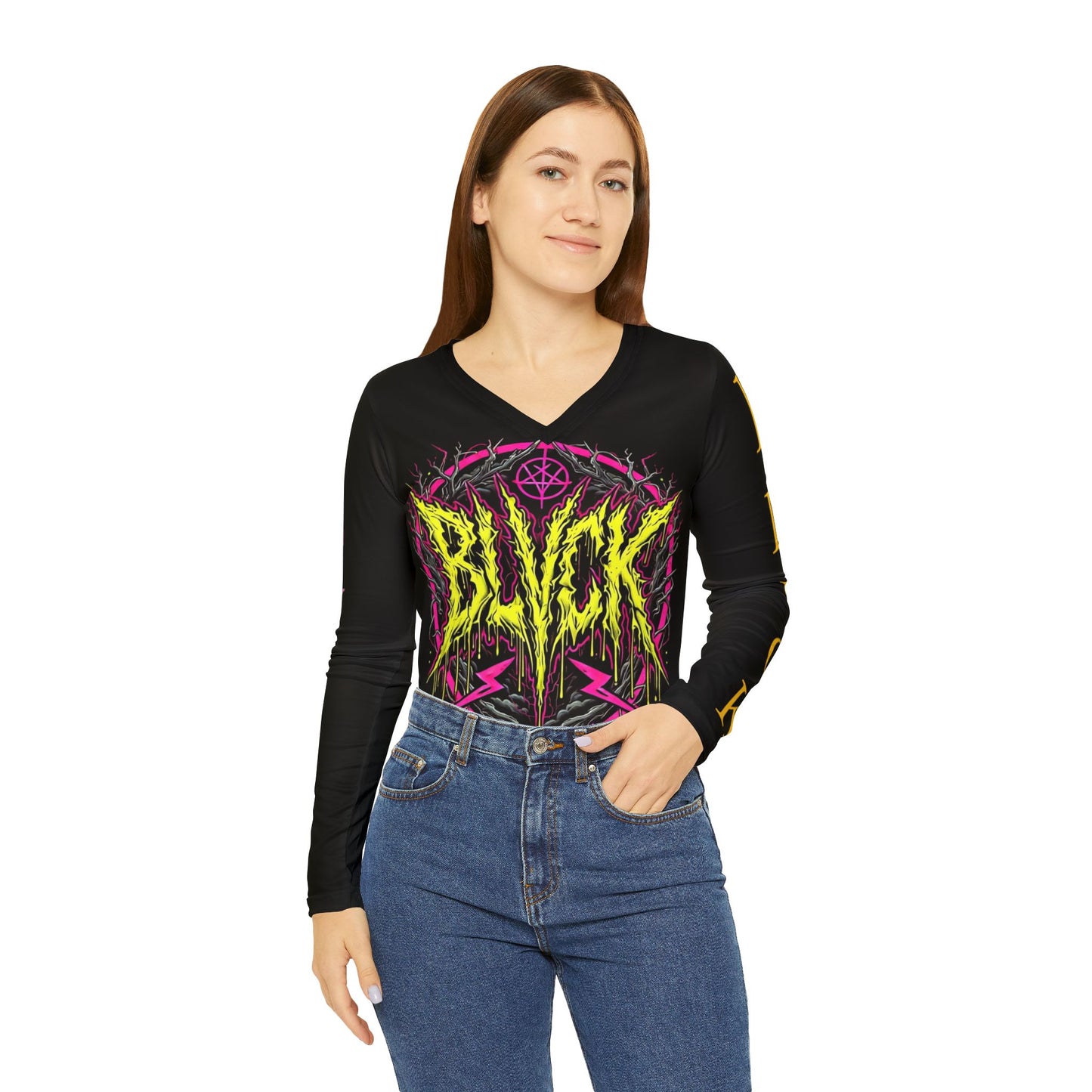 BLVCK // Gays, Theys & Slays // Long Sleeve V‑Neck