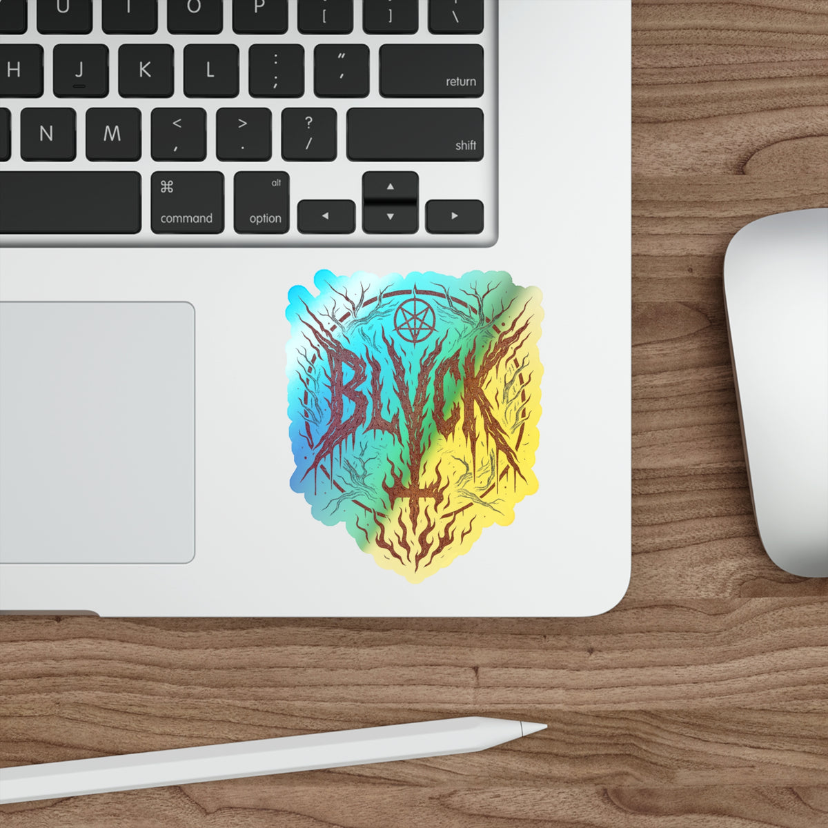 BLVCK Sigil // Holographic Sticker // Hellfire Edition