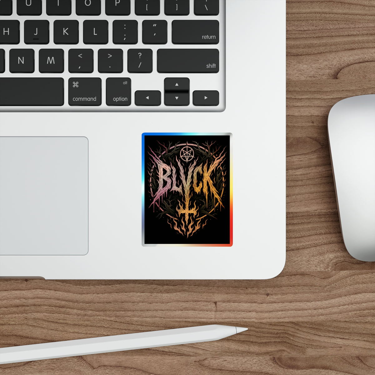 BLVCK // Holographic Sticker // Hellfire Edition