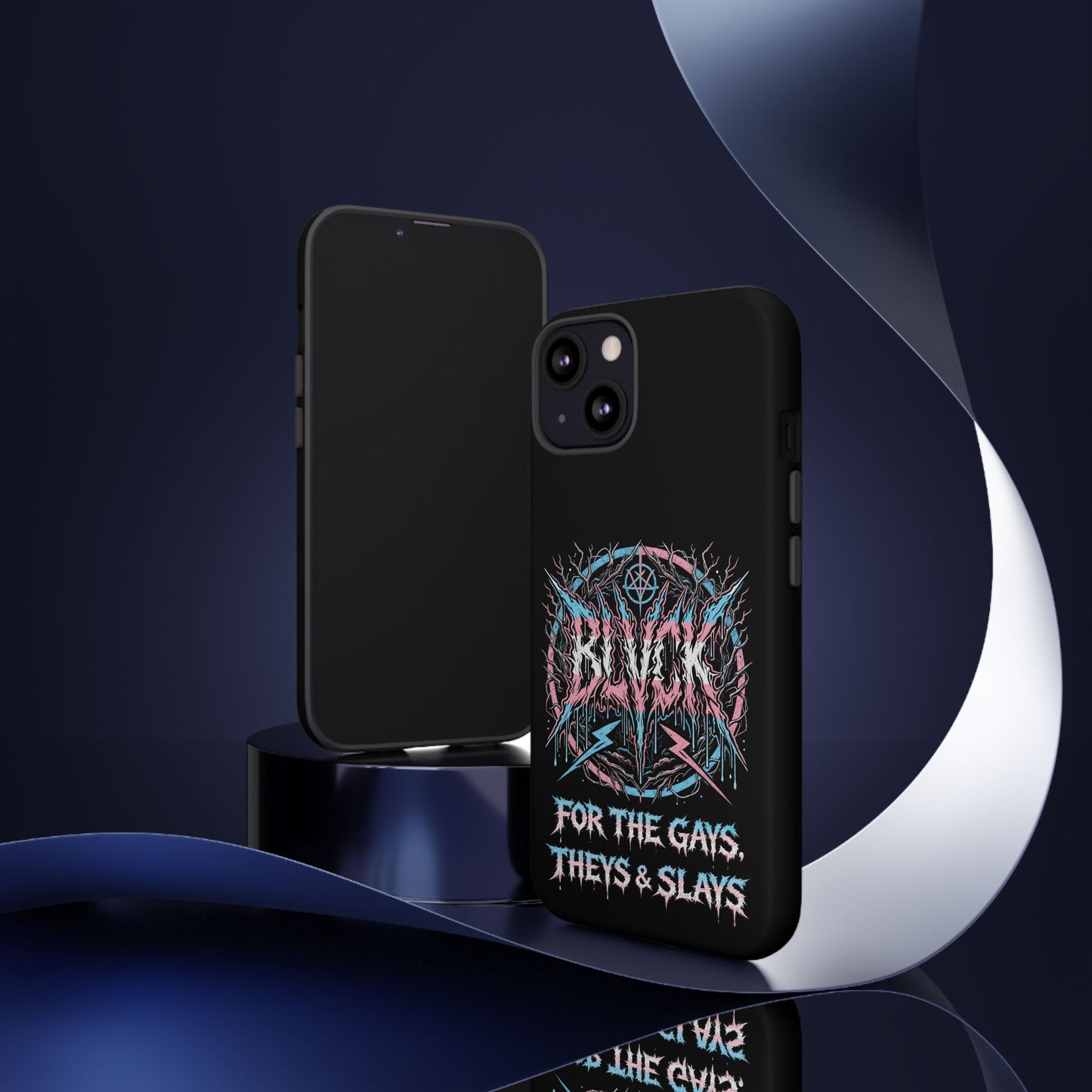 BLVCK // For the Gays, Theys & Slays (Trans Pride Edition) iPhone Case