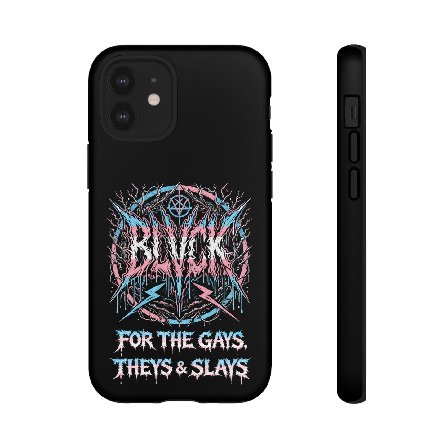 BLVCK // For the Gays, Theys & Slays (Trans Pride Edition) iPhone Case