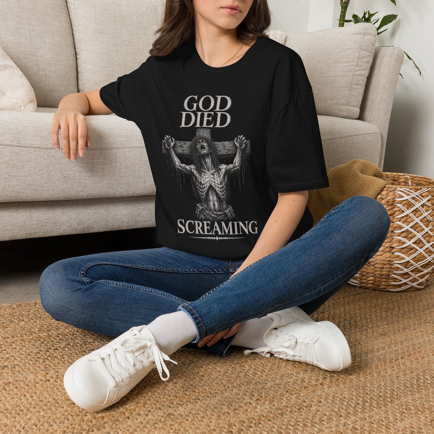BLVCK // God Died Screaming - Unisex Tee