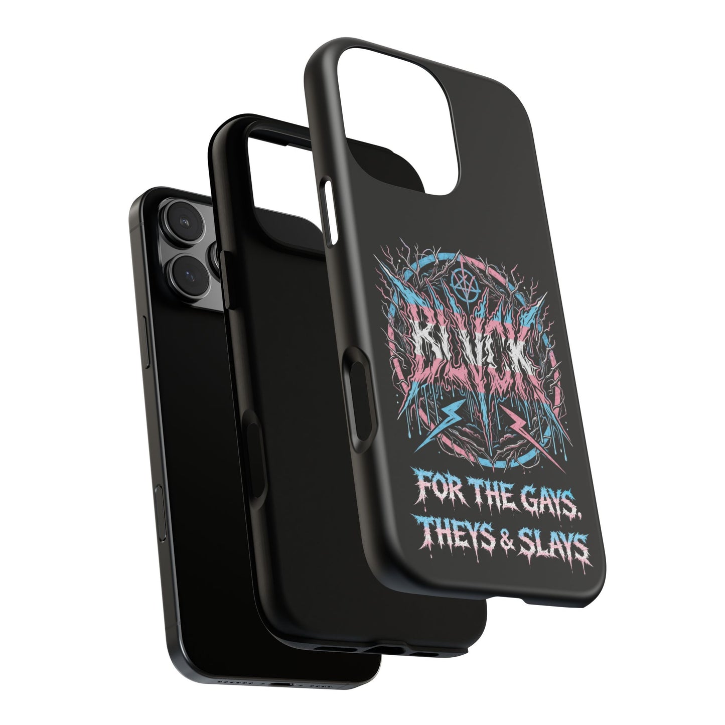 BLVCK // For the Gays, Theys & Slays (Trans Pride Edition) iPhone Case