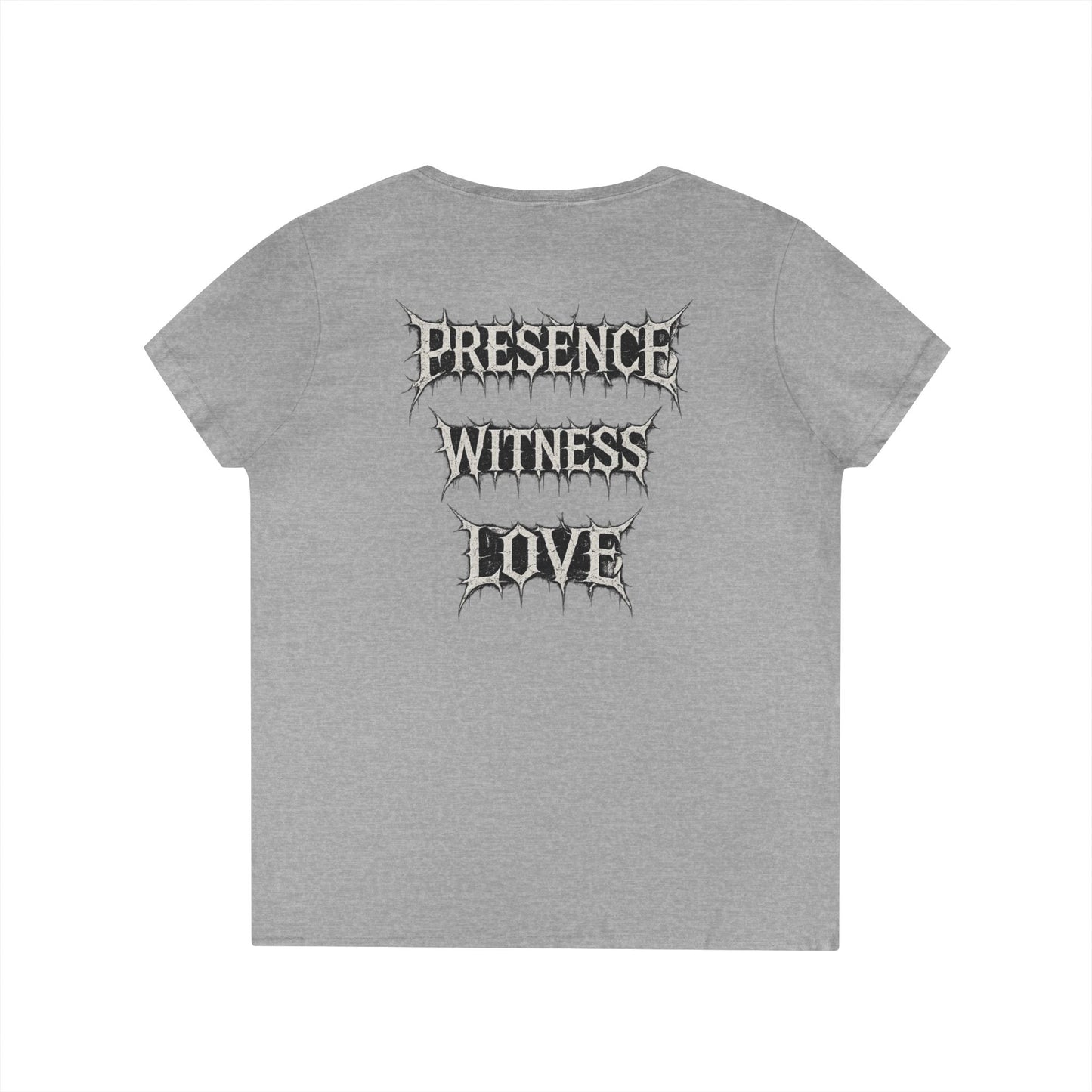 BLVCK // Presence - Witness - Love Women's V-Neck Tee