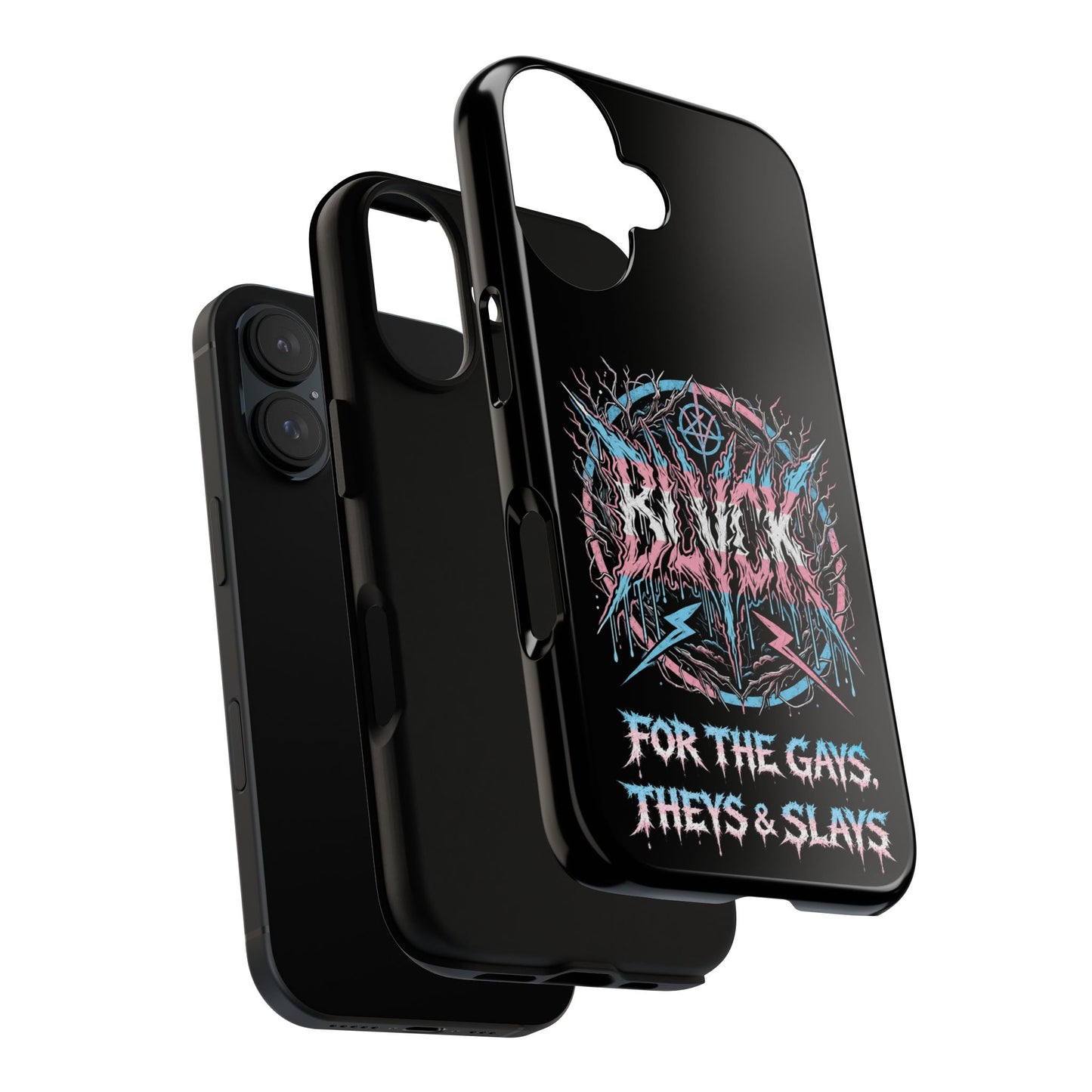 BLVCK // For the Gays, Theys & Slays (Trans Pride Edition) iPhone Case