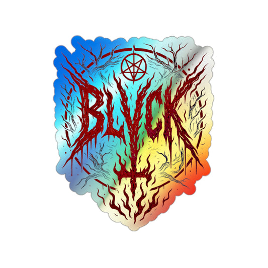 BLVCK Sigil // Holographic Sticker // Hellfire Edition