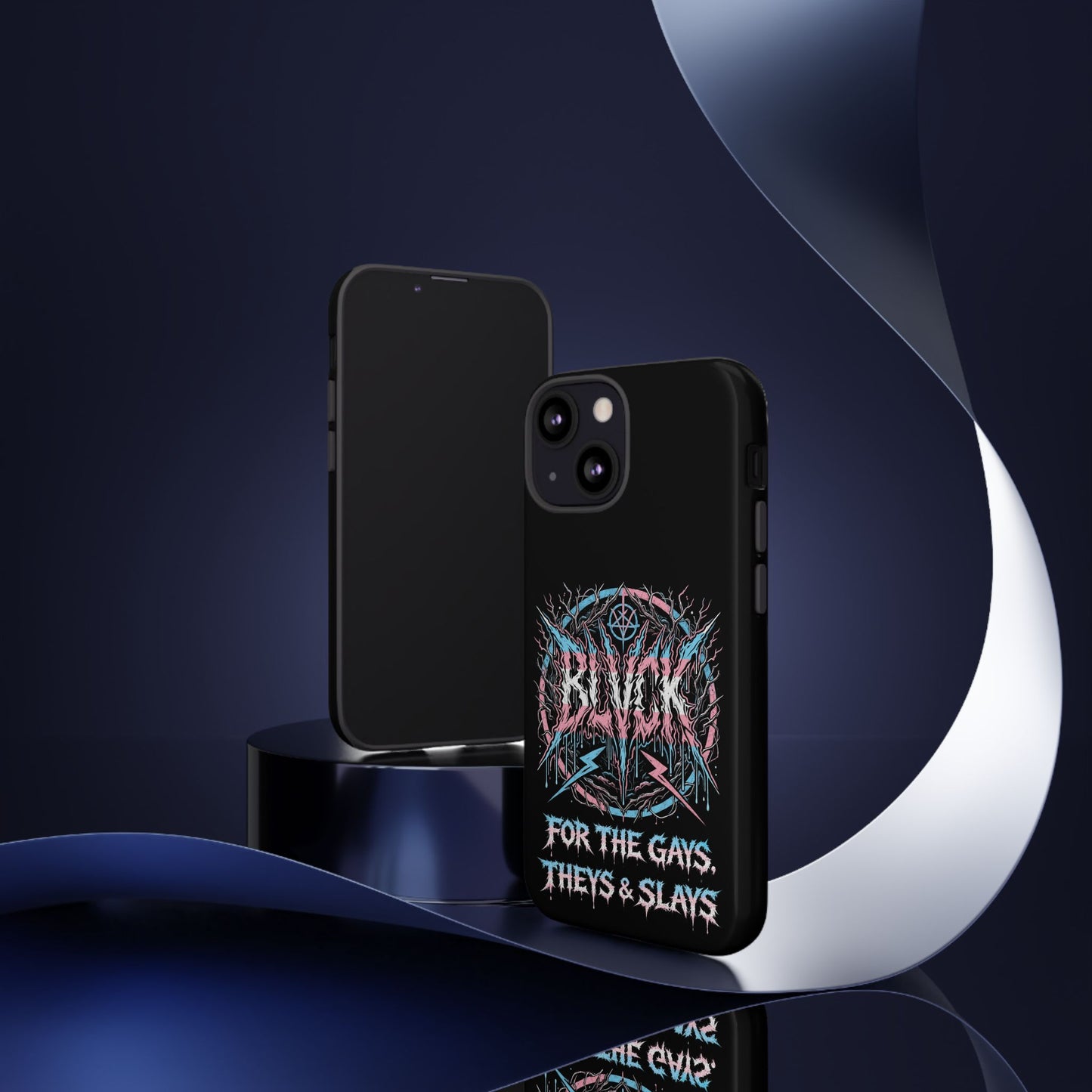 BLVCK // For the Gays, Theys & Slays (Trans Pride Edition) iPhone Case