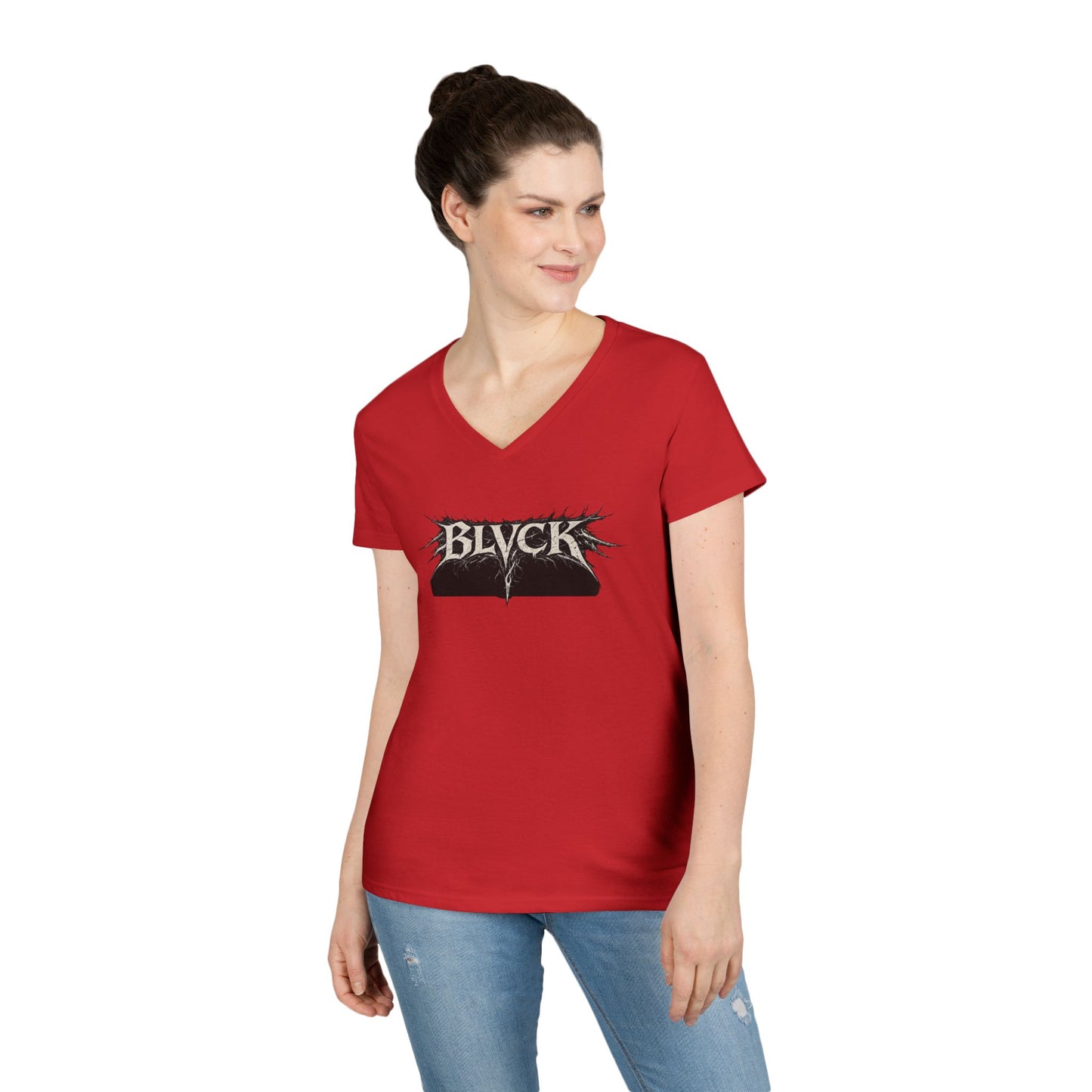 BLVCK // Thank You for Simply Existing Women's V-Neck Tee