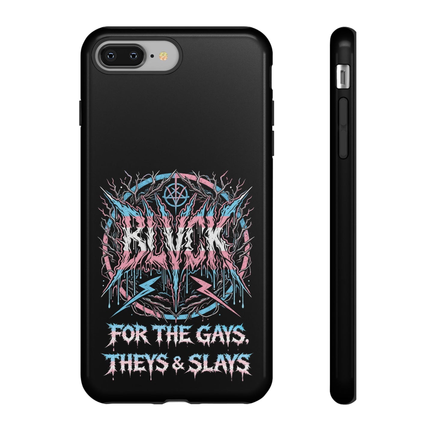 BLVCK // For the Gays, Theys & Slays (Trans Pride Edition) iPhone Case
