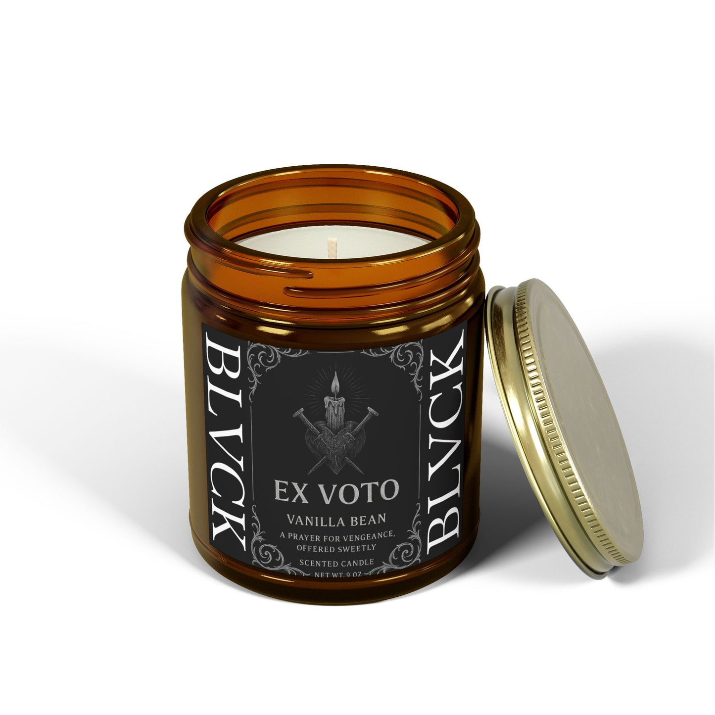 Ex Voto // Vanilla Bean Scented Coconut Apricot Wax Candle