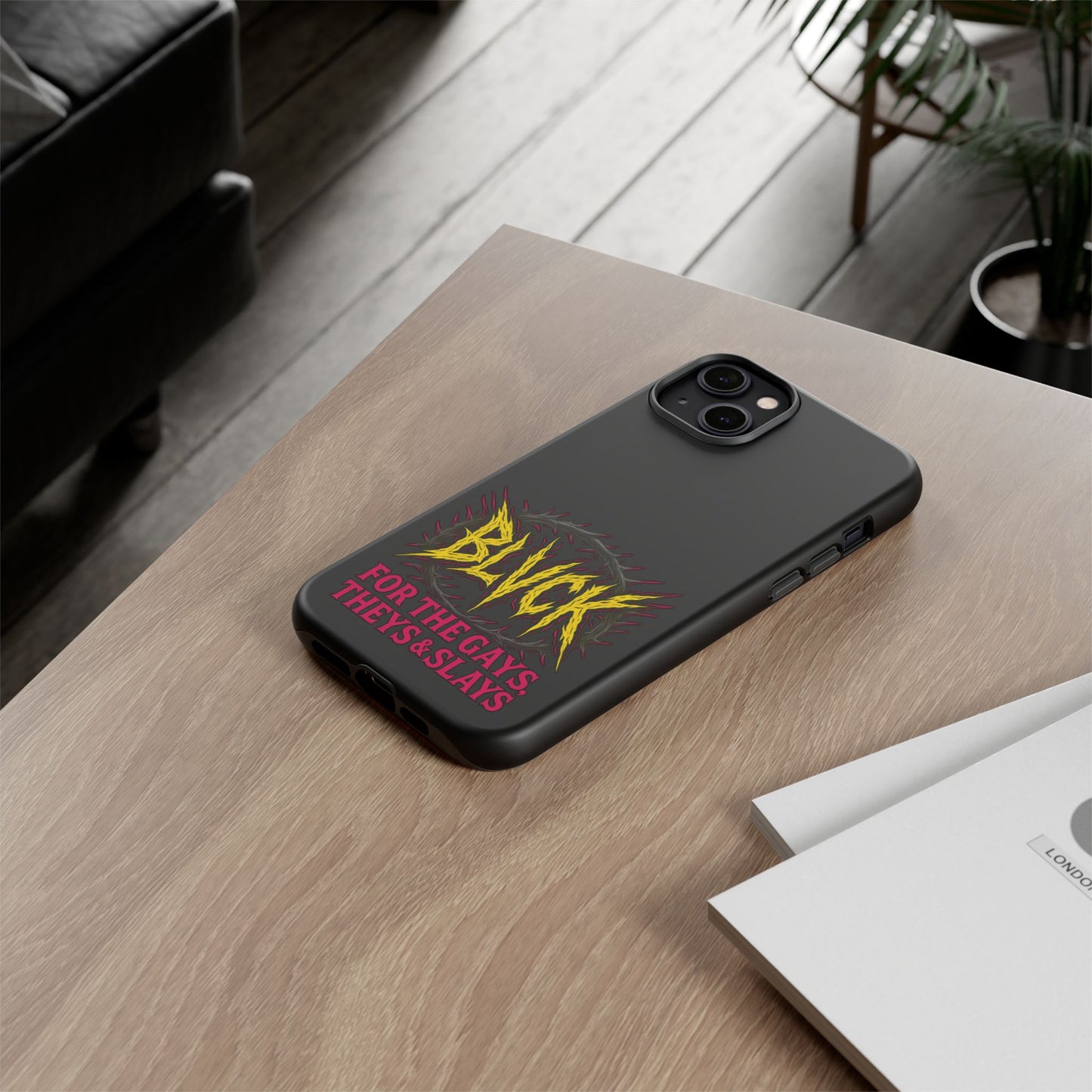 BLVCK // For the Gays, Theys & Slays iPhone Case