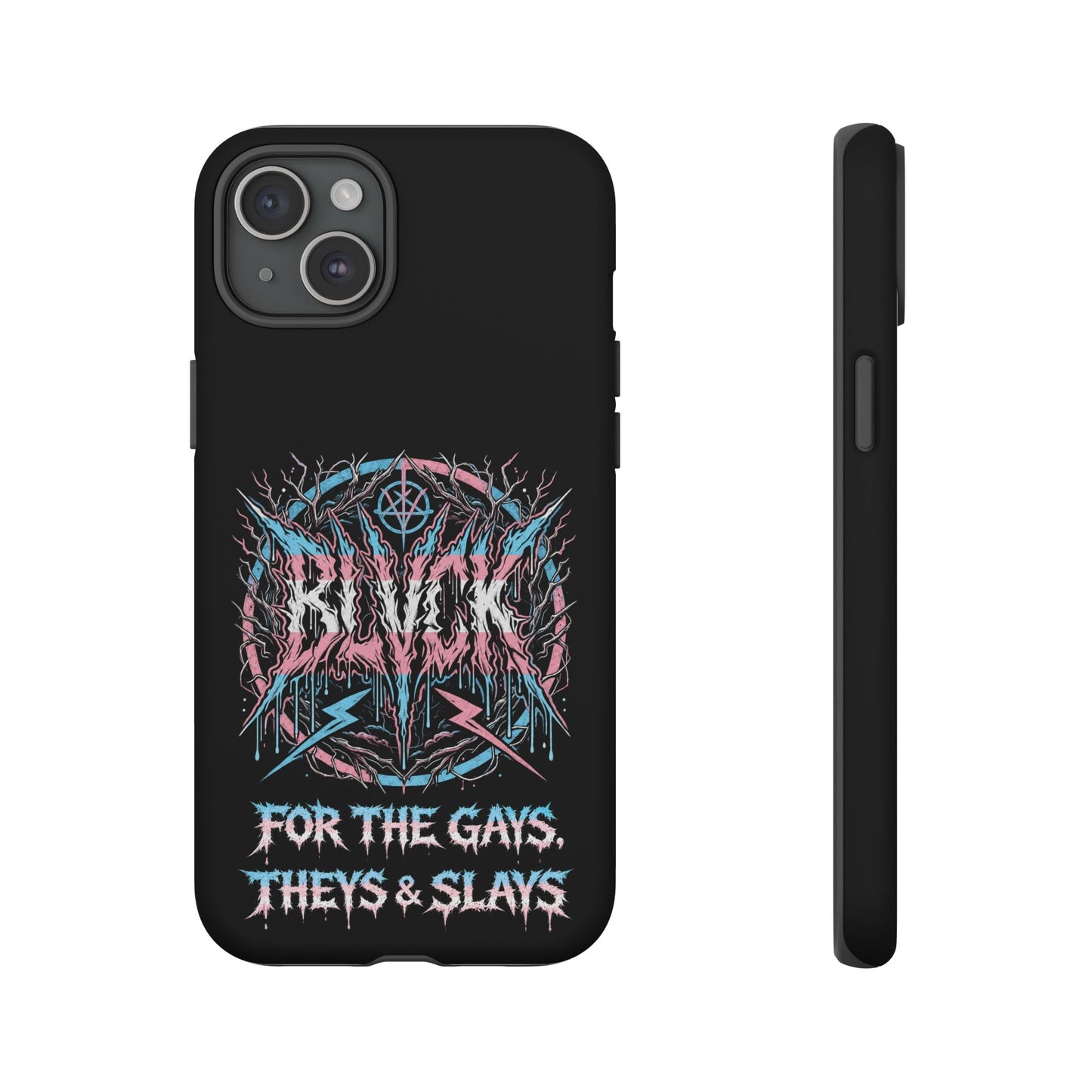 BLVCK // For the Gays, Theys & Slays (Trans Pride Edition) iPhone Case