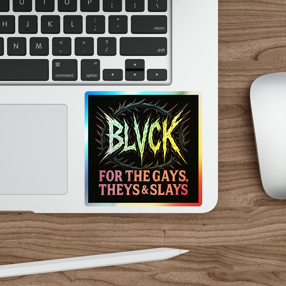 BLVCK Sigil // Holographic Sticker // Pride Edition