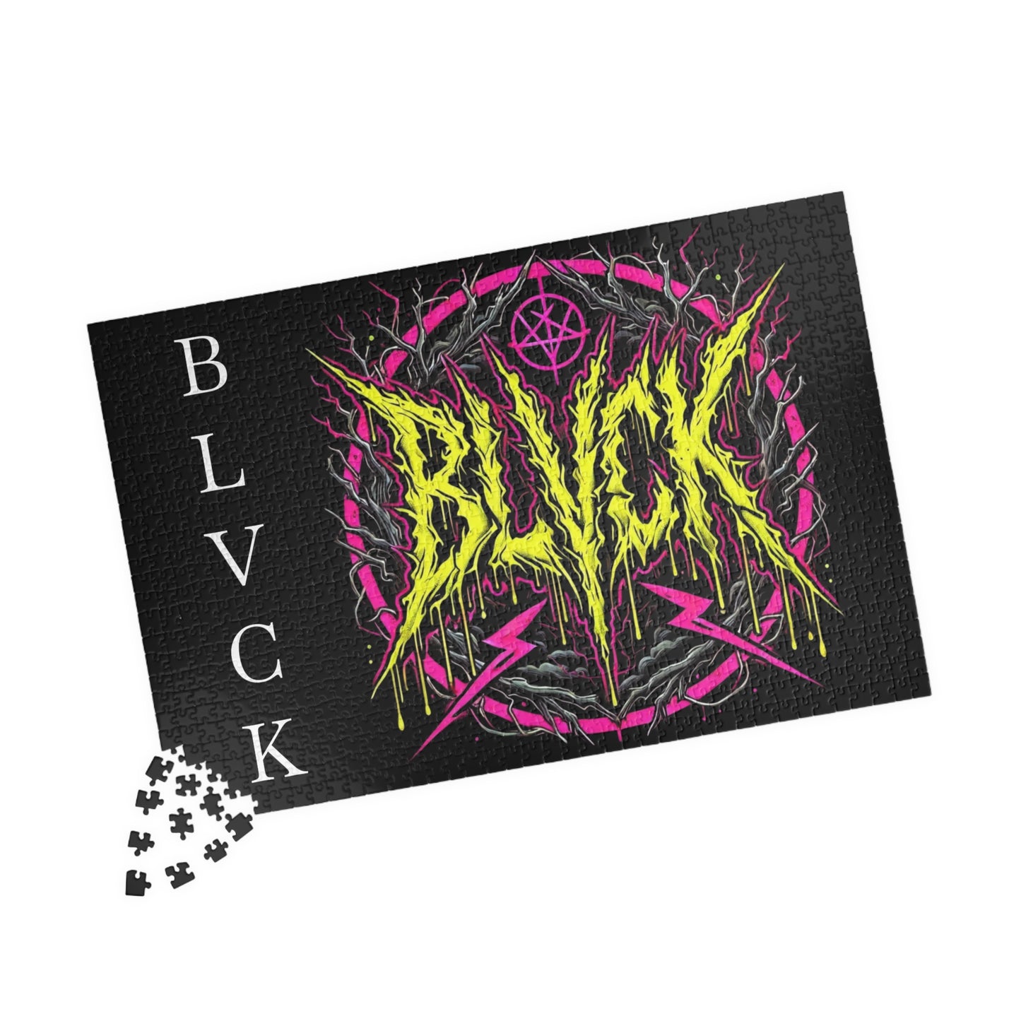 BLVCK // Neon Sigil Puzzle