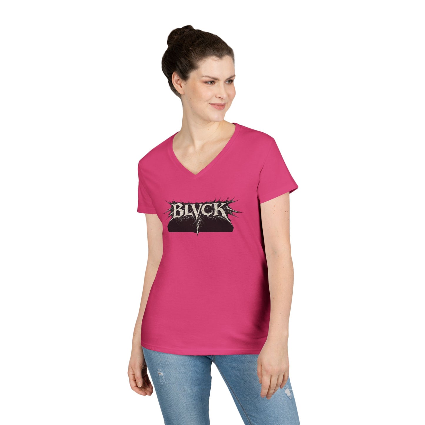 BLVCK // Presence - Witness - Love Women's V-Neck Tee