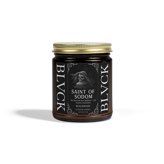 Saint of Sodom // Beachwood Scented Coconut Apricot Wax Candle