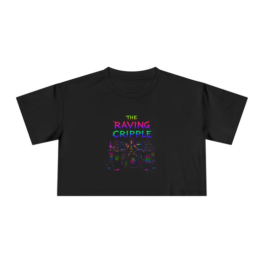 BLVCK - “The Raving Cripple” Crop Tee (Dedicated to Louise — Insaneintheleakingbrain) - Worldwide