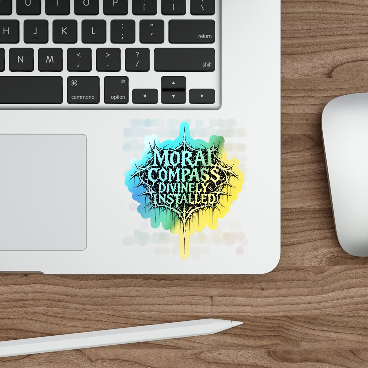 BLVCK // Holographic Sticker // Moral Compass Edition