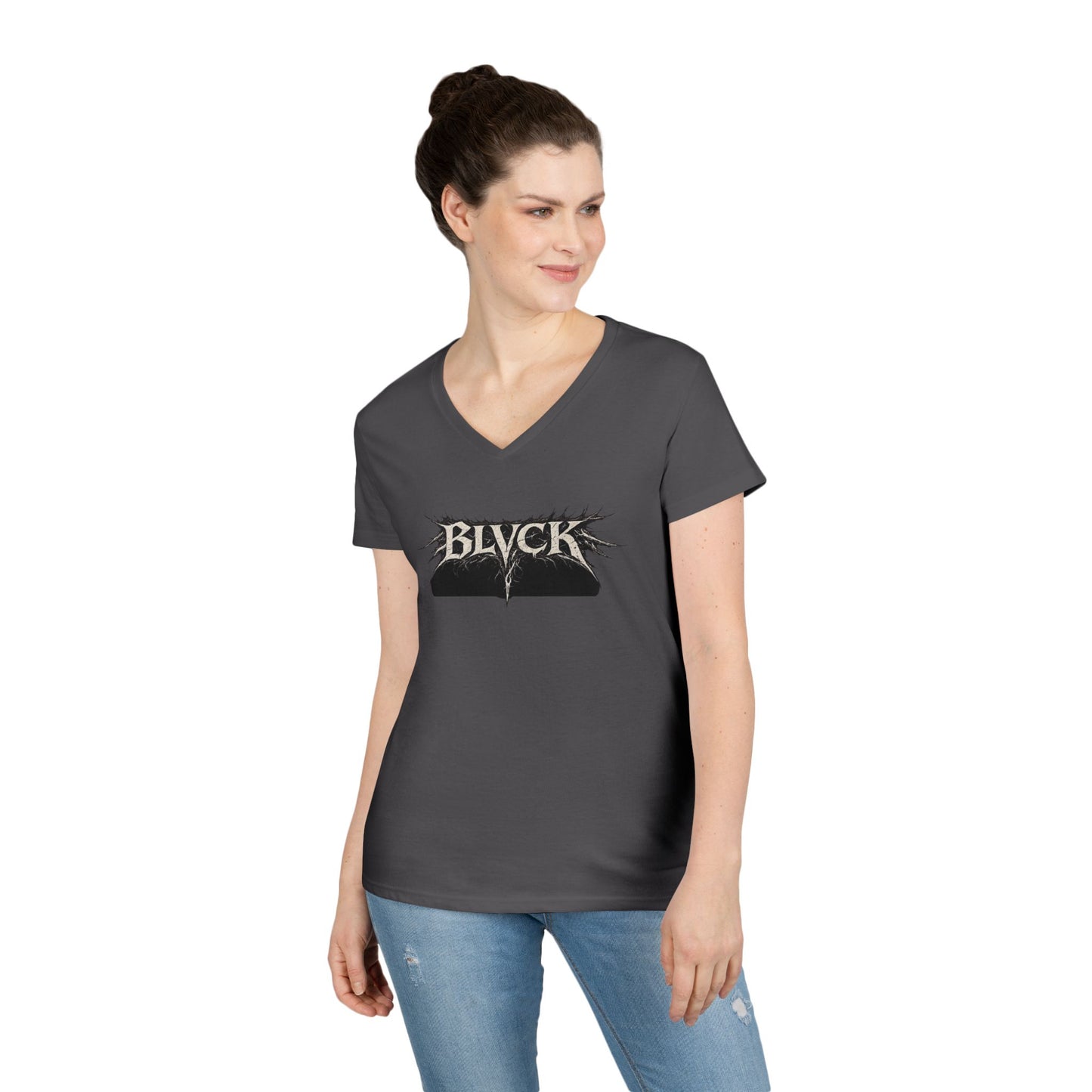 BLVCK // Presence - Witness - Love Women's V-Neck Tee