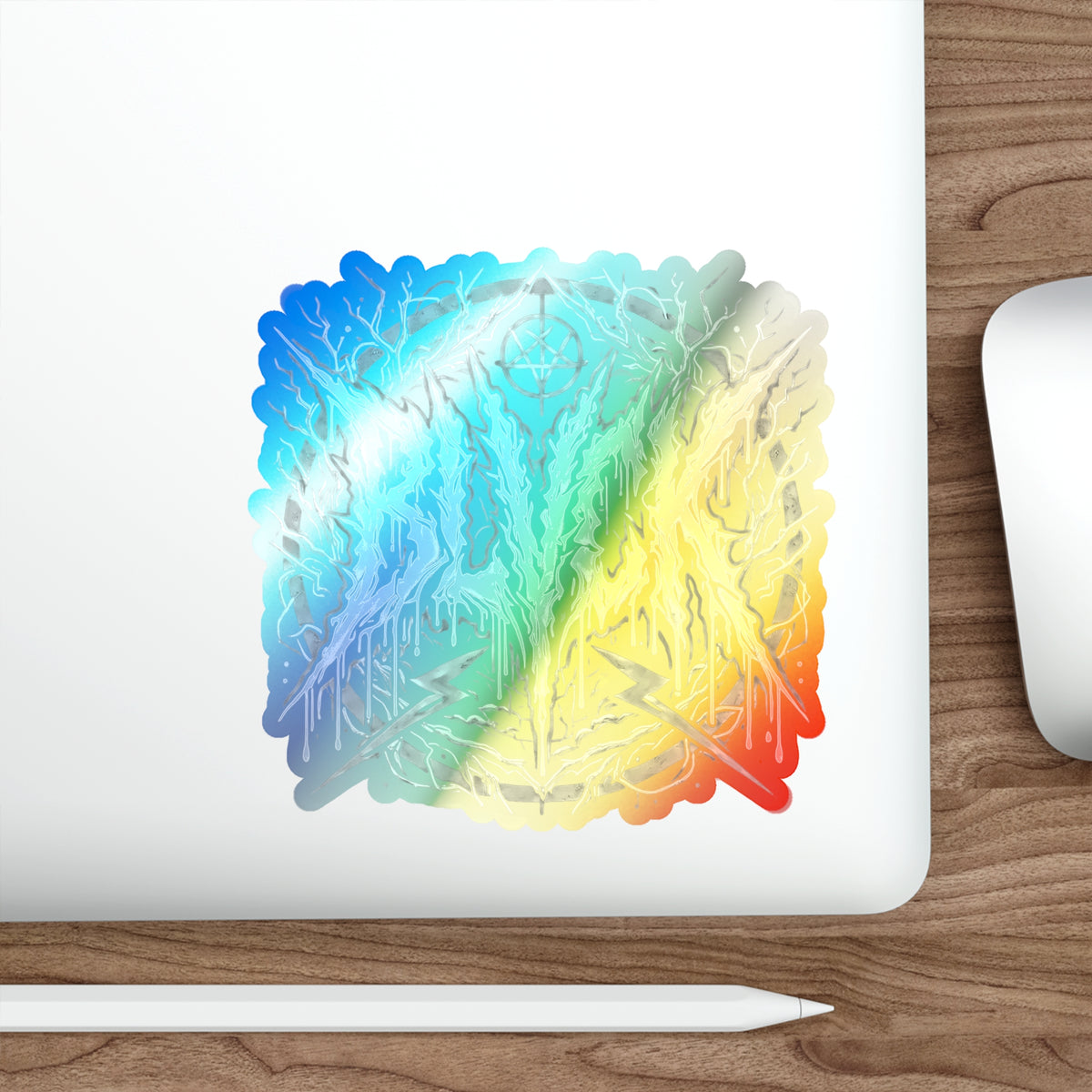 BLVCK // Holographic Sticker // Monochrome Sigil Edition