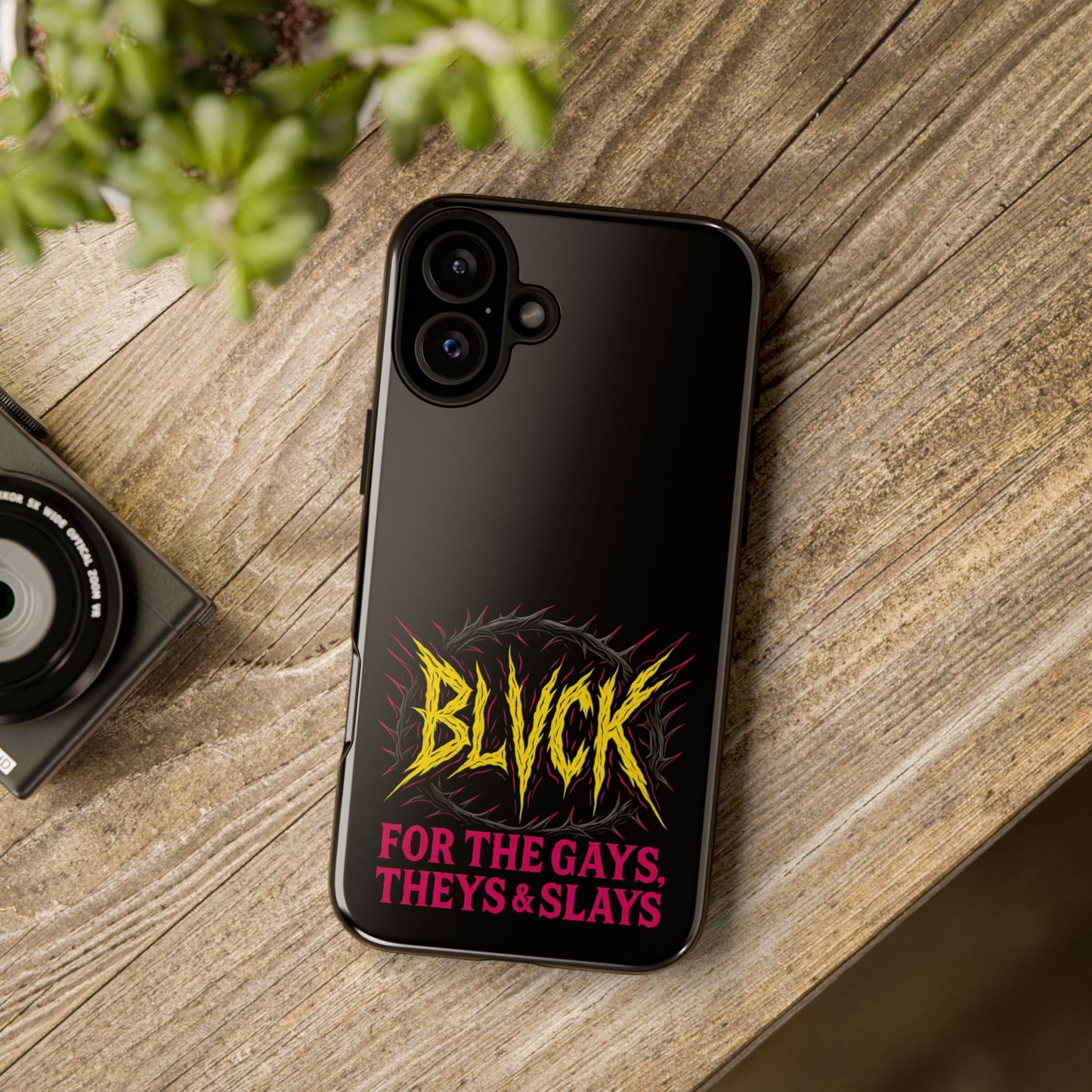 BLVCK // For the Gays, Theys & Slays iPhone Case