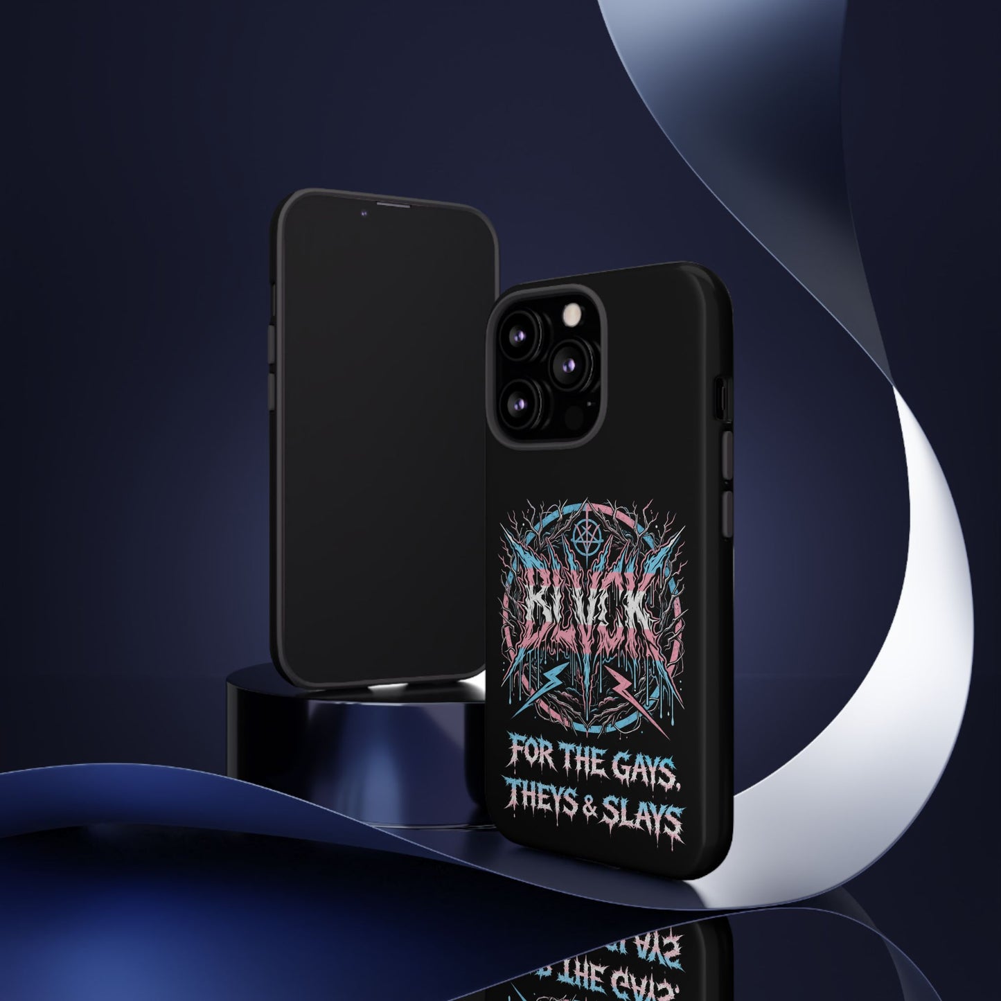 BLVCK // For the Gays, Theys & Slays (Trans Pride Edition) iPhone Case