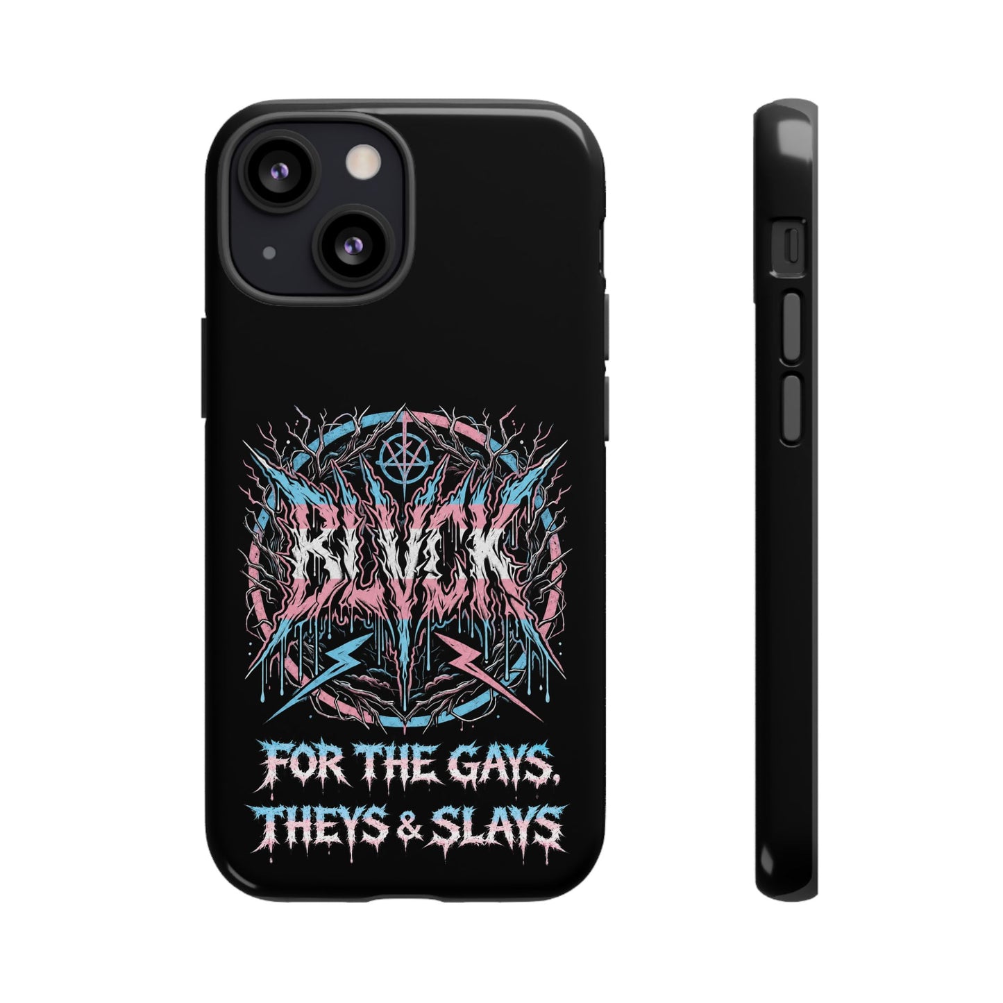 BLVCK // For the Gays, Theys & Slays (Trans Pride Edition) iPhone Case