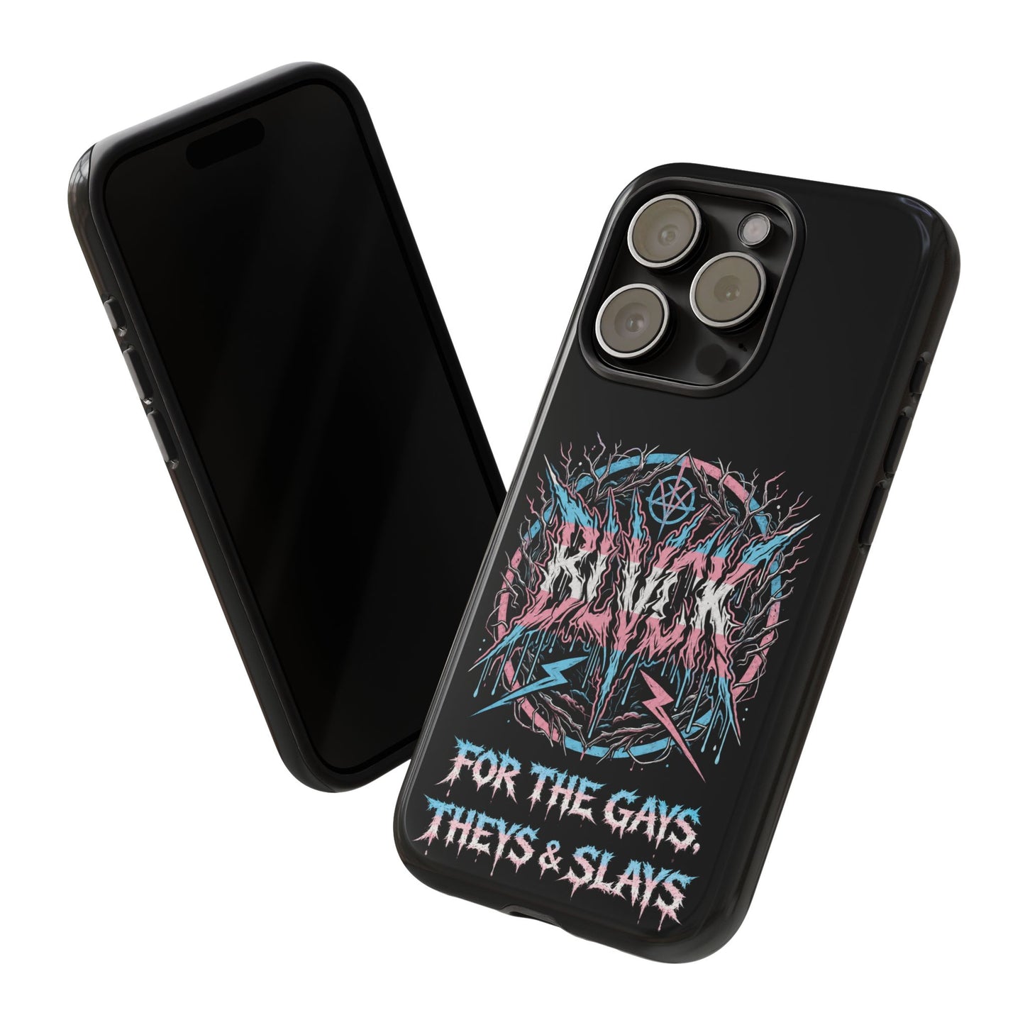 BLVCK // For the Gays, Theys & Slays (Trans Pride Edition) iPhone Case