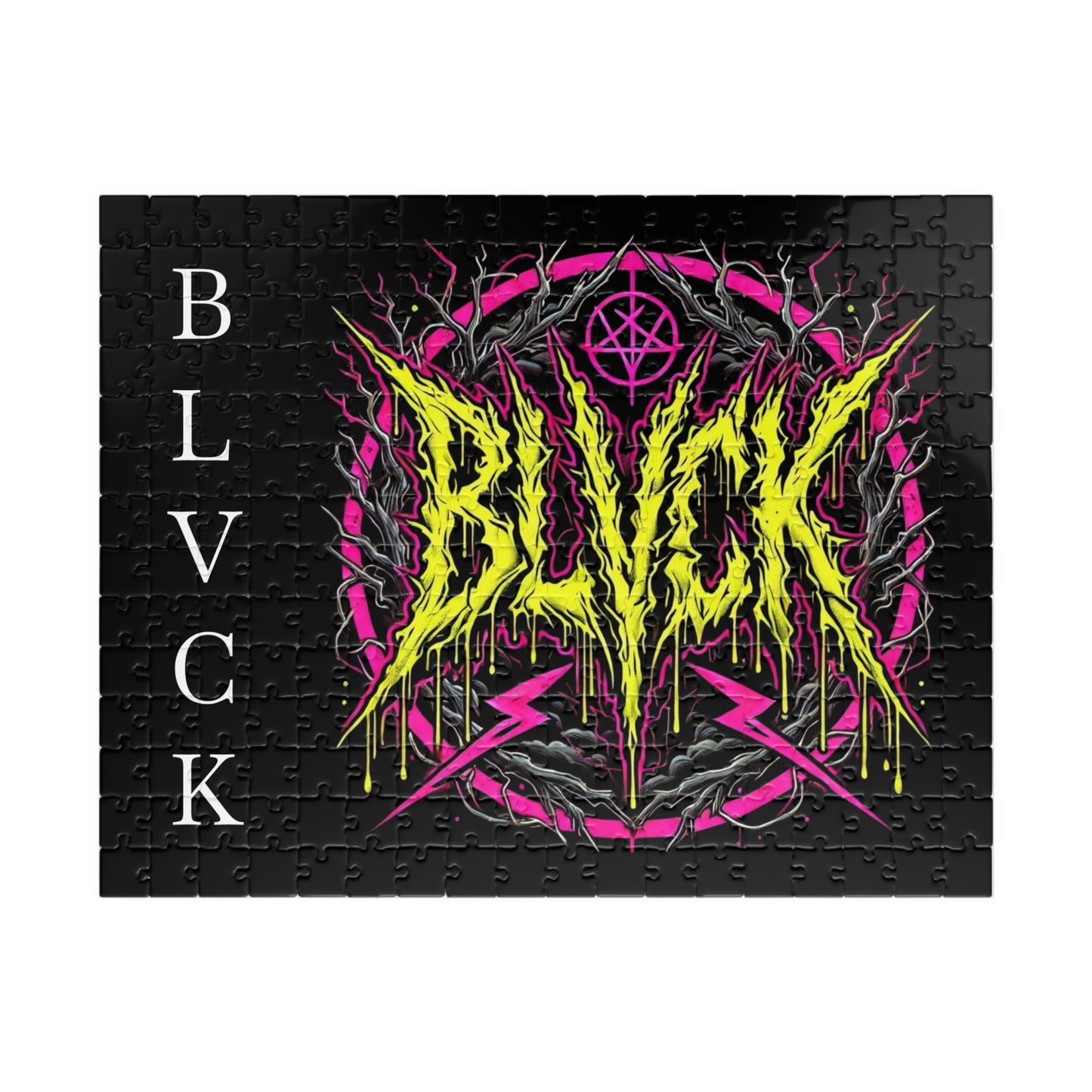 BLVCK // Neon Sigil Puzzle