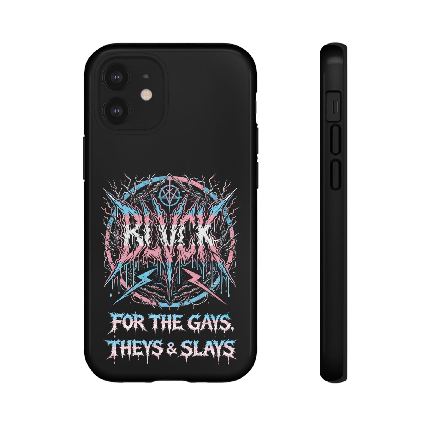 BLVCK // For the Gays, Theys & Slays (Trans Pride Edition) iPhone Case