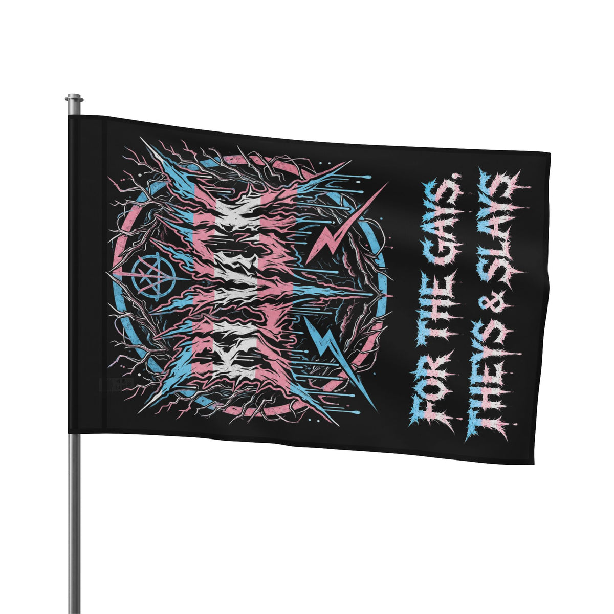 BLVCK Sigil Flag // For the Gays, Theys & Slays Edition