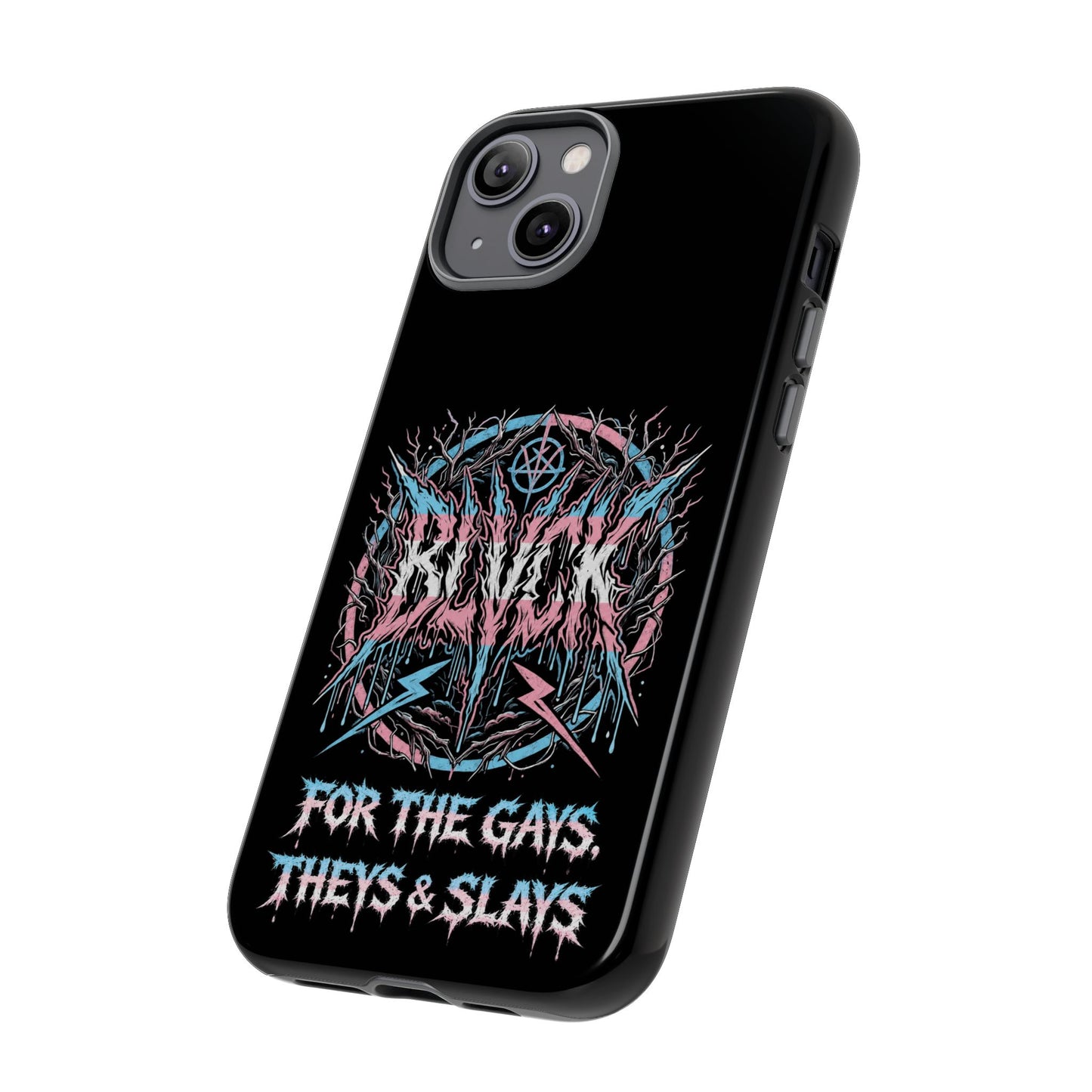 BLVCK // For the Gays, Theys & Slays (Trans Pride Edition) iPhone Case