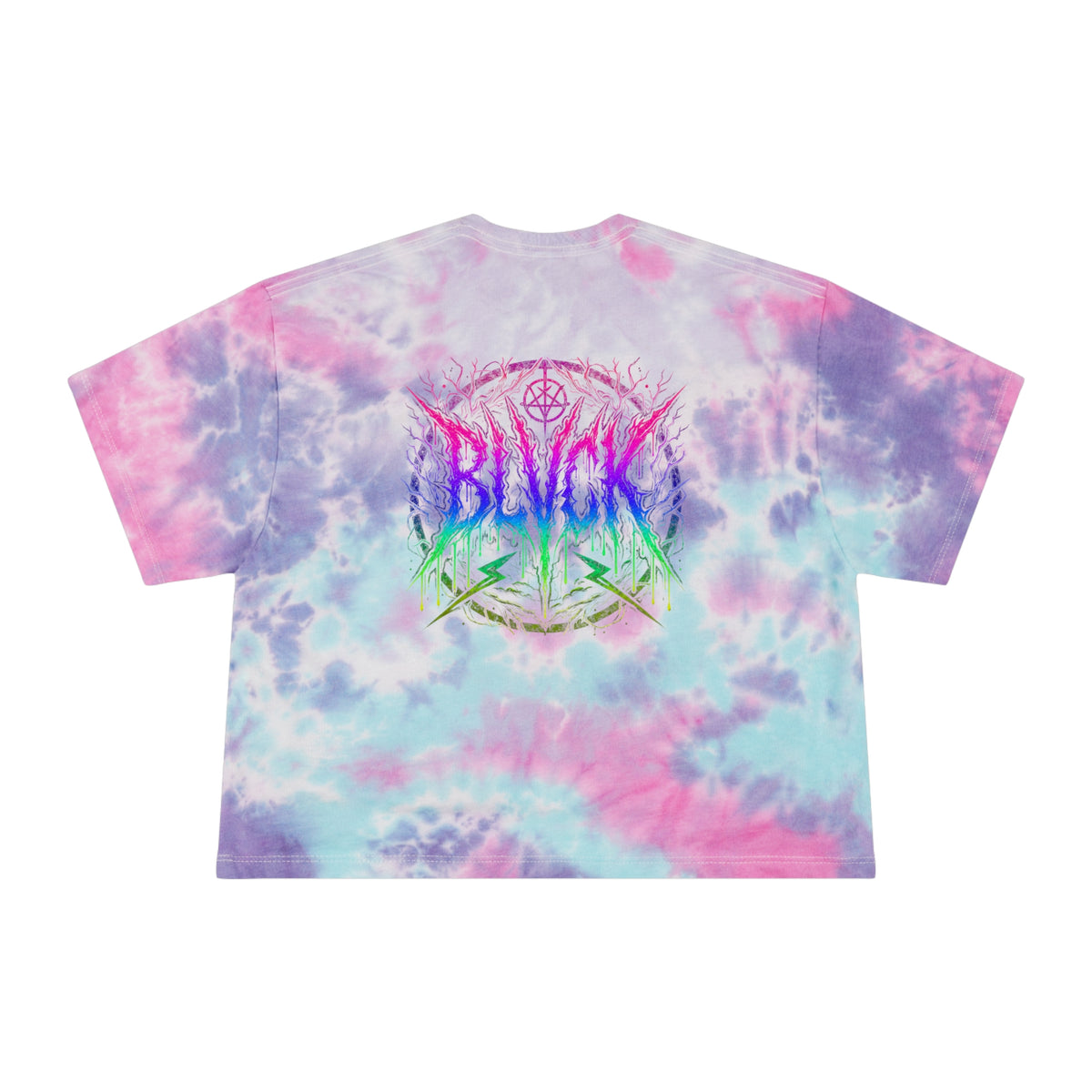 The Raving Cripple // BLVCK Lagoon Tie-Dye Crop Tee // Insaneintheleakingbrain Edition