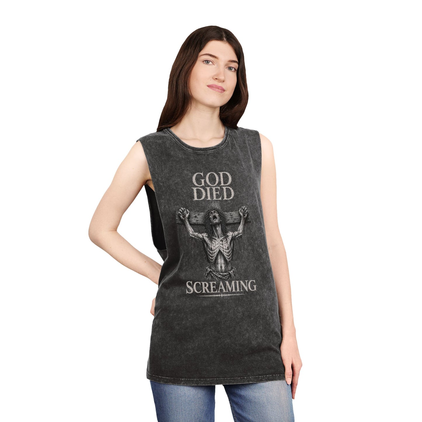 BLVCK // God Died Screaming - Sleeveless Tank