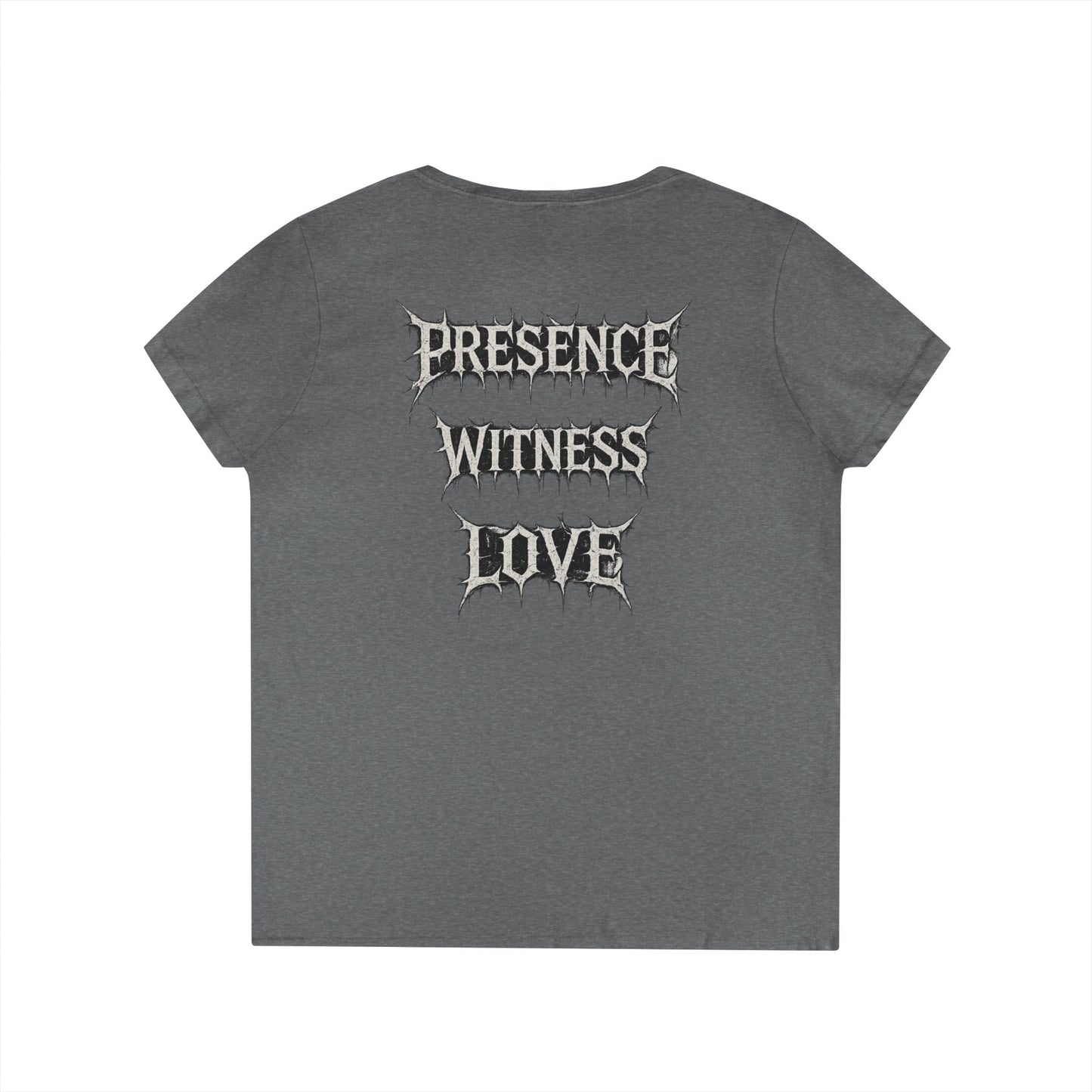 BLVCK // Presence - Witness - Love Women's V-Neck Tee