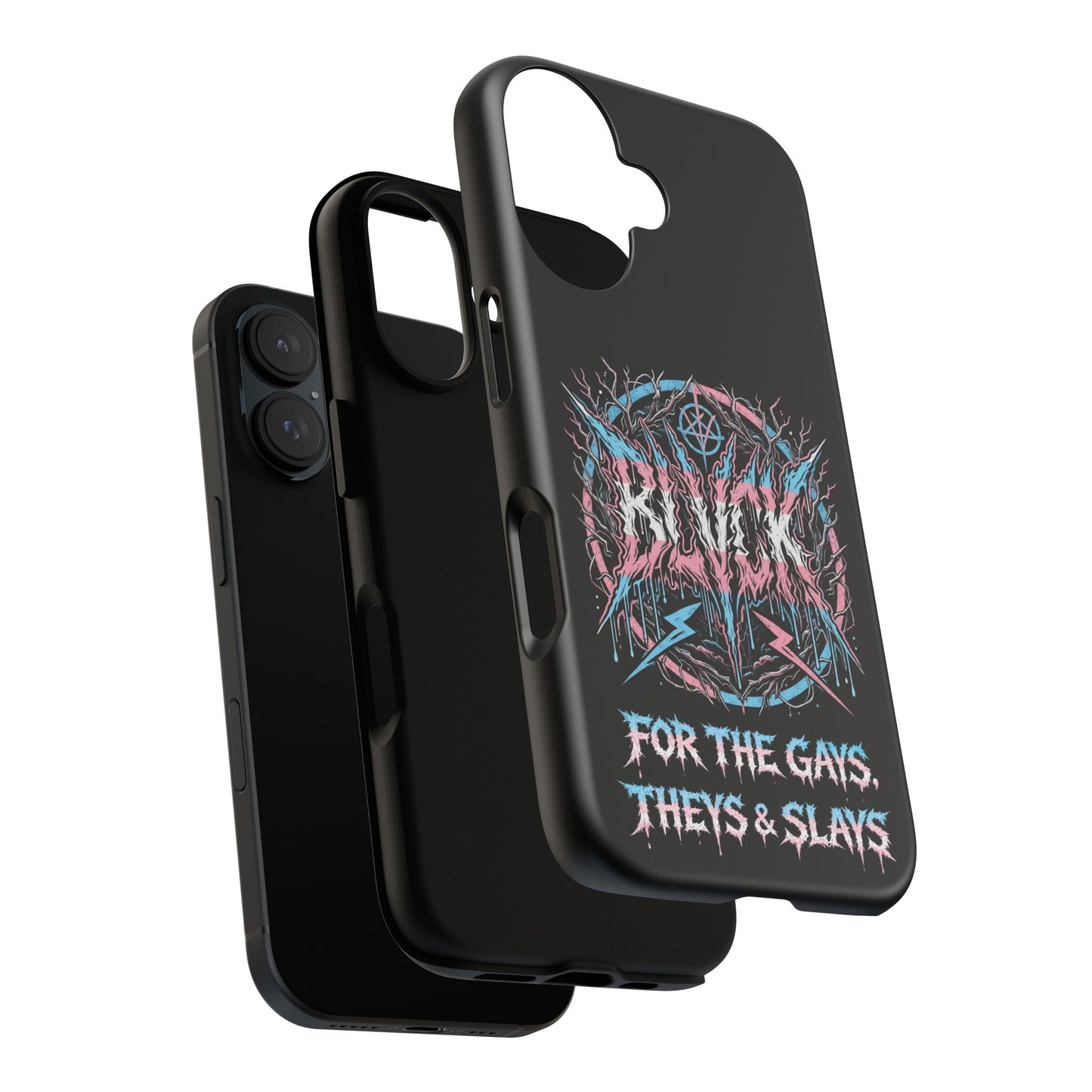 BLVCK // For the Gays, Theys & Slays (Trans Pride Edition) iPhone Case