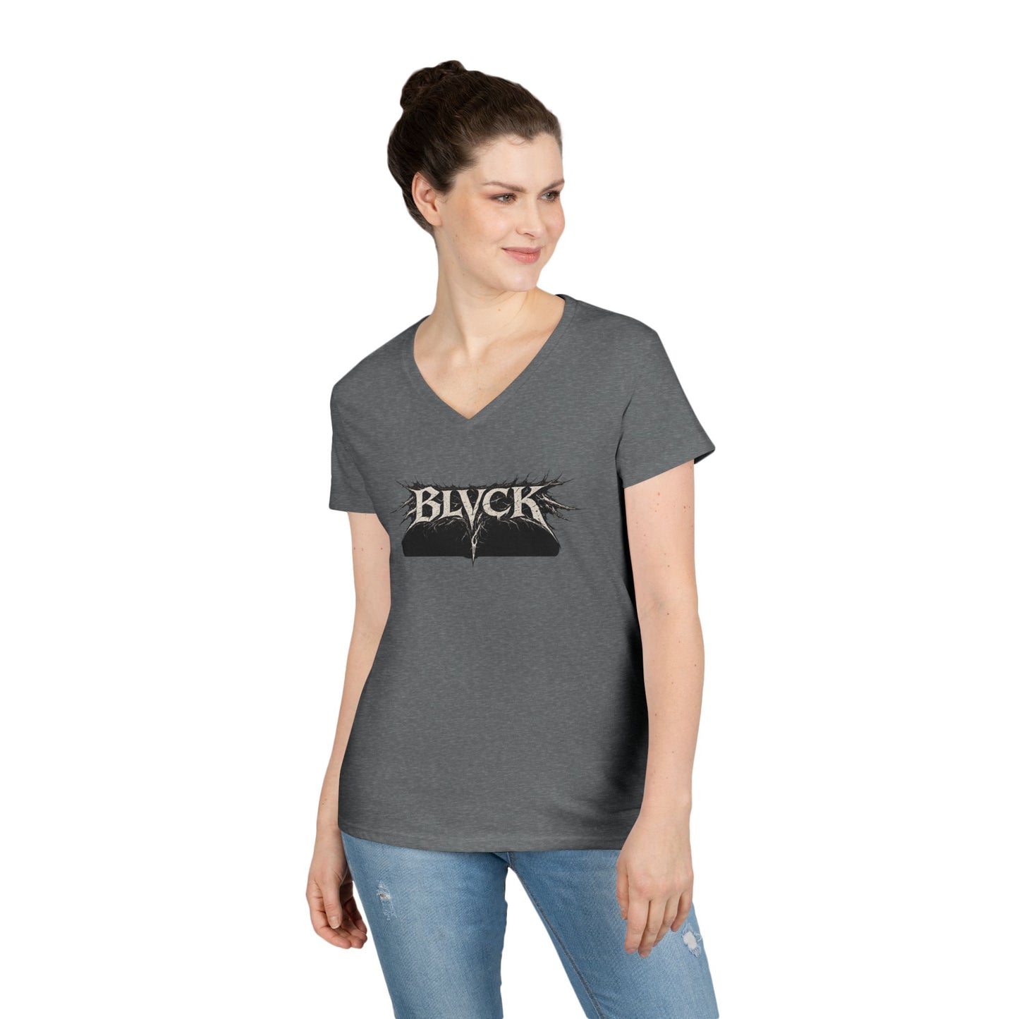BLVCK // Thank You for Simply Existing Women's V-Neck Tee