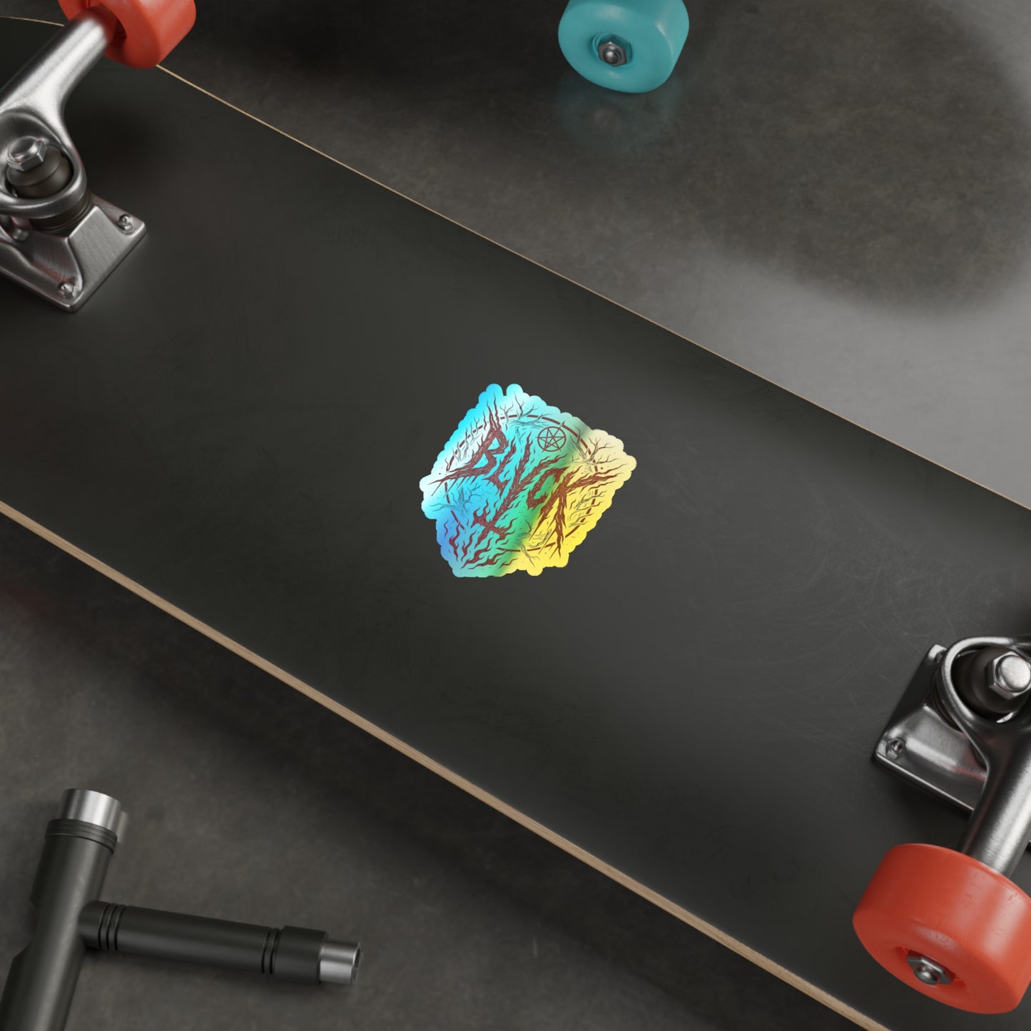 BLVCK Sigil // Holographic Sticker // Hellfire Edition
